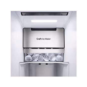 ثلاجة إل جي ديجيتال انفرتر لصانعة الثلج InstaView Side×Side باللون الأسود غير اللامع GC-X257CQHW - الصورة 9