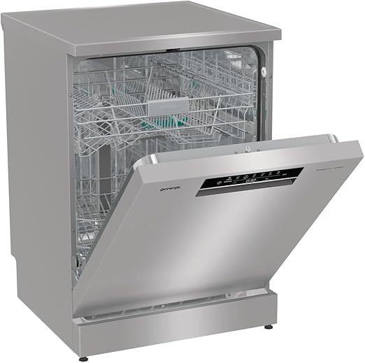 Gorenje Freestanding dishwasher, 14 place settings, Number of baskets: 2, Self-cleaning filter,Total dry automatic door opening - Stainless Steel - GS642D61X - Image 2