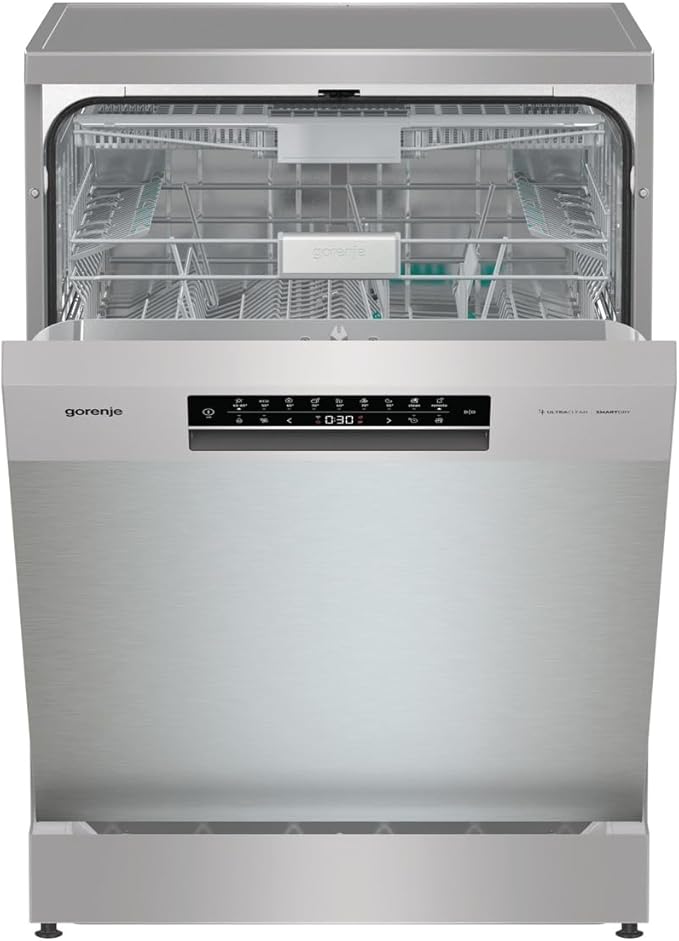 غسالة أطباق جورينيه قائمة بذاتها - ١٦ مكانًا - فتح باب أوتوماتيكي - أيونتيك، باور درايف عاكس - فضي - GS693C60XUVAD - الصورة 2