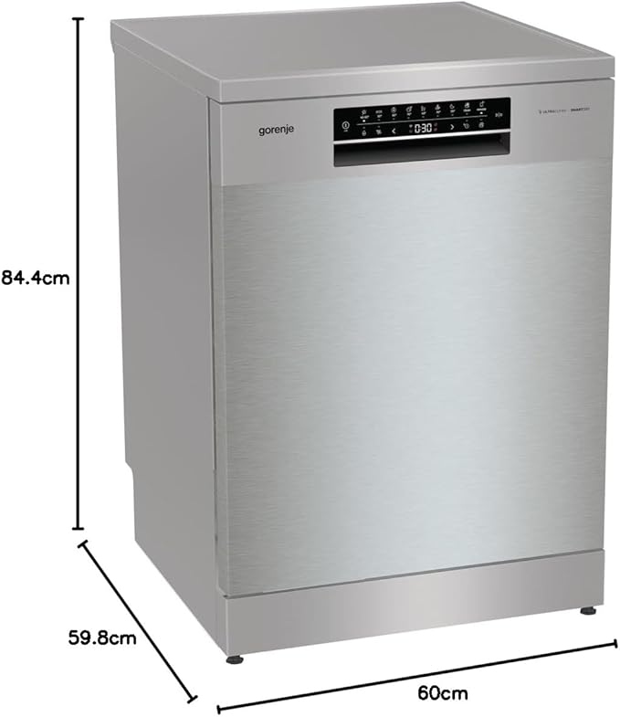 غسالة أطباق جورينيه قائمة بذاتها - ١٦ مكانًا - فتح باب أوتوماتيكي - أيونتيك، باور درايف عاكس - فضي - GS693C60XUVAD - الصورة 4