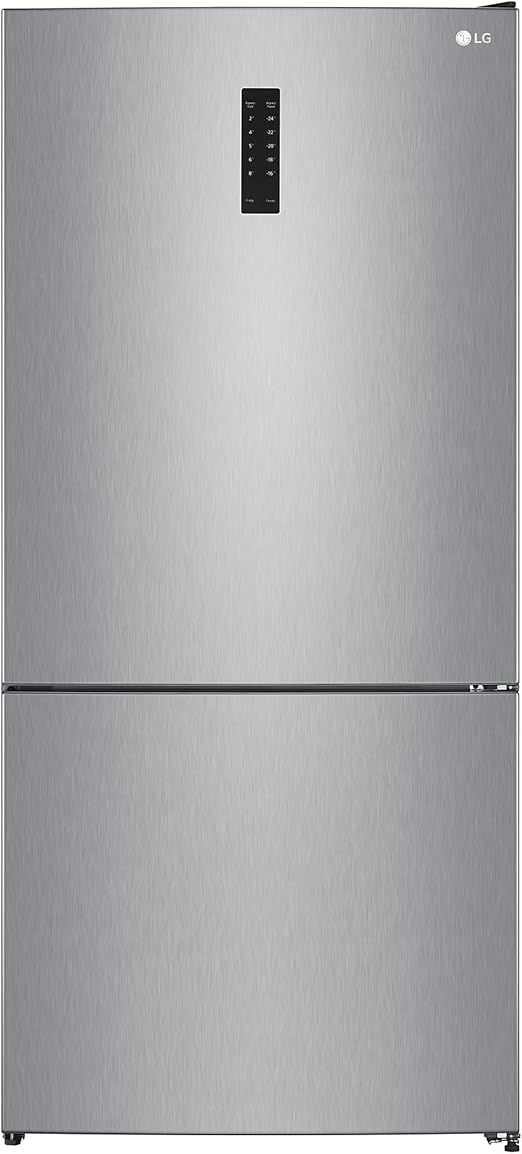 ثلاجة إل جي بفريزر سفلي، سعة ٢١ قدمًا مكعبًا - ٥٨٨ لترًا، موديل GTF569PSAM
