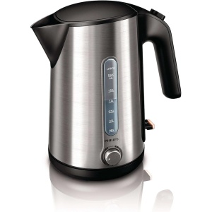 غلاية كهربائية من فيليبس، ٢٤٠٠ واط، سعة ١.٦ لتر، ستانلس ستيل - HD4631/20 - ضمان دولي