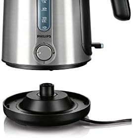 غلاية كهربائية من فيليبس، ٢٤٠٠ واط، سعة ١.٦ لتر، ستانلس ستيل - HD4631/20 - ضمان دولي - الصورة 2