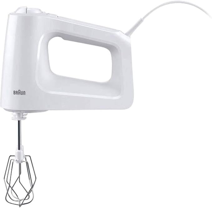 خلاط يدوي براون ملتي ميكس 3، 450 واط، 5 سرعات متغيرة + وضع توربو - HM3000 WH - ضمان سنتين من راية - الصورة 2