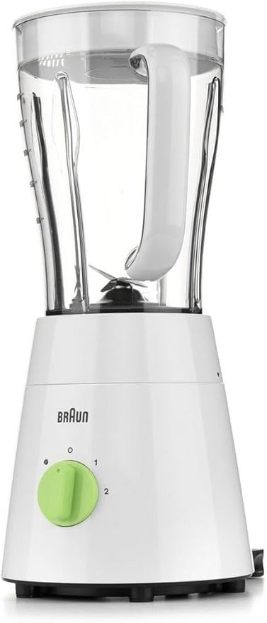 Braun PowerBlend Jug Blender, 500W Motor, 1.5L Capacity, 4-Blade System, Adjustable Speeds, Grinder Mill Attachment, White – JB0115WH - Image 3