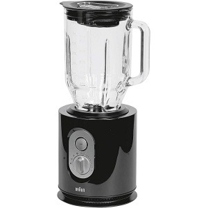 خلاط براون JB3060 تريبيوت كوليكشن مع إبريق زجاجي، 800 واط، أسود - ضمان سنتين من رايه
