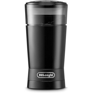 DeLonghi KG200 Electric Coffee Bean Grinder 90g Capacity 170W - Black (INTERNATIONAL WARRANTY)