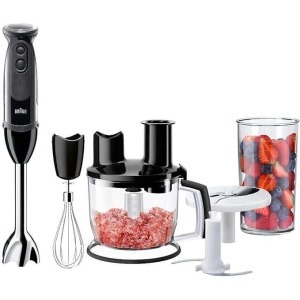 خلاط يدوي براون MQ5275BK 5 في 1 - 1000 واط - أسود - ضمان لمدة عامين من راية