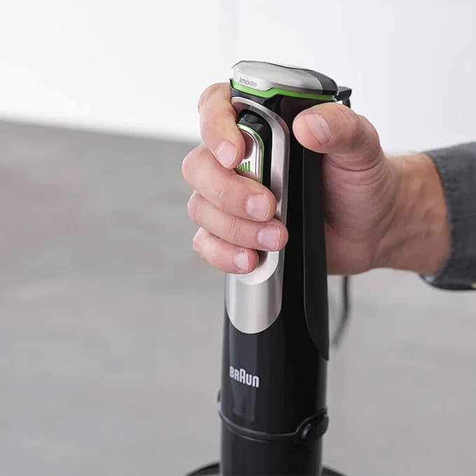 خلاط يدوي براون MQ9185XLI ملتي كويك 9 - بمحرك Active Power أسود/فولاذ مقاوم للصدأ - 1200 واط- ضمان سنتين من رايه - الصورة 2