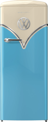 ثلاجة جرونيا مع فريزر، فولكس واجن، تحكم ميكانيكي، IonAir مع DynamiCooling، مروحة لتوزيع الهواء البارد، تصنيف الطاقة A+++-OBRB153BL