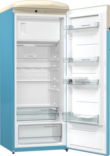 ثلاجة جرونيا مع فريزر، فولكس واجن، تحكم ميكانيكي، IonAir مع DynamiCooling، مروحة لتوزيع الهواء البارد، تصنيف الطاقة A+++-OBRB153BL - الصورة 3