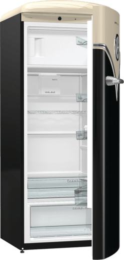 ثلاجة جرونيا مع فريزر، فولكس واجن، تحكم ميكانيكي، أيون إير مع نظام تبريد ديناميكي، مروحة لتوزيع الهواء البارد، تصنيف الطاقة A+++- أسود - OBRB153BK - الصورة 2