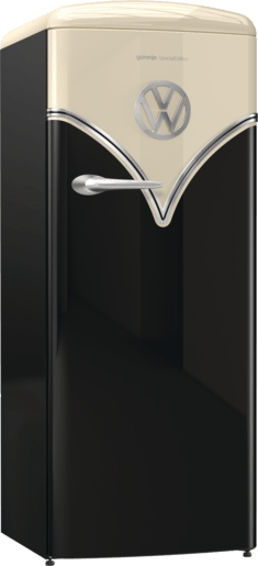 ثلاجة جرونيا مع فريزر، فولكس واجن، تحكم ميكانيكي، أيون إير مع نظام تبريد ديناميكي، مروحة لتوزيع الهواء البارد، تصنيف الطاقة A+++- أسود - OBRB153BK - الصورة 4