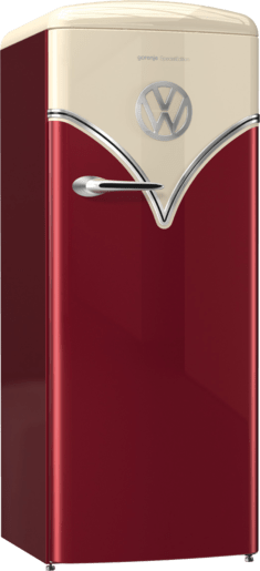 Gorenje Fridge with freezer, Volekswagen, Mechanic control, IonAir with DynamiCooling, fan to spread cool air, energy class A+++-Red - OBRB153R - Image 4