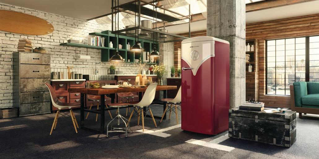 Gorenje Fridge with freezer, Volekswagen, Mechanic control, IonAir with DynamiCooling, fan to spread cool air, energy class A+++-Red - OBRB153R - Image 9