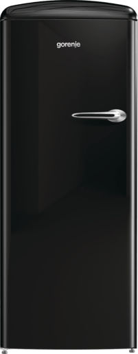 ثلاجة جرونيا ، تحكم ميكانيكي، منطقة مقرمشة مع خاصية التحكم بالرطوبة، نظام أيون إير مع تبريد ديناميكي، شريط LED جانبي، 4 رفوف زجاجية - ORB153BK