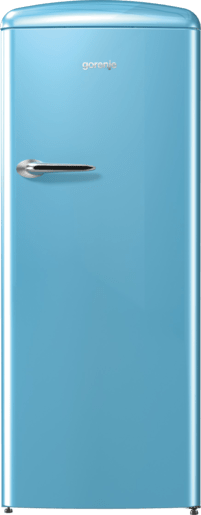 ثلاجة جرونيا ، تحكم ميكانيكي، CrispZone مع نظام التحكم بالرطوبة، IonAir مع DynamiCooling، شريط LED جانبي، 4 رفوف زجاجية - ازرق ORB153BL