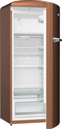 ثلاجة جرونيا ، تحكم ميكانيكي، منطقة مقرمشة مع خاصية التحكم بالرطوبة، نظام أيون إير مع تبريد ديناميكي، شريط LED جانبي، 4 رفوف زجاجية - ORB153CR - الصورة 2