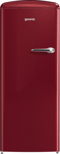 ثلاجة جرونيا ، تحكم ميكانيكي، CrispZone مع نظام التحكم بالرطوبة، IonAir مع DynamiCooling، شريط LED جانبي، 4 رفوف زجاجية - أحمر ORB153R