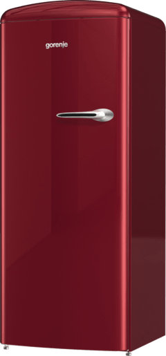 ثلاجة جرونيا ، تحكم ميكانيكي، CrispZone مع نظام التحكم بالرطوبة، IonAir مع DynamiCooling، شريط LED جانبي، 4 رفوف زجاجية - أحمر ORB153R - الصورة 4