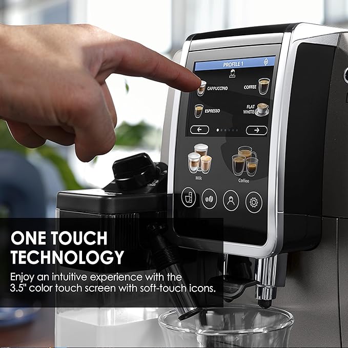ماكينة صنع القهوة الأوتوماتيكية بالكامل DELONGHI DINAMICA PLUS ecam380.95.tb (ضمان دولي) - الصورة 3