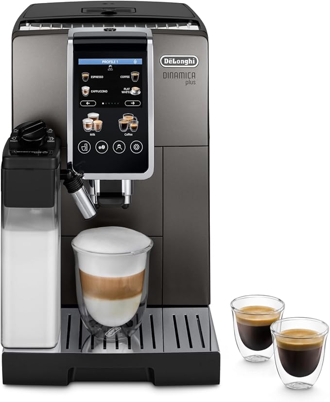 ماكينة صنع القهوة الأوتوماتيكية بالكامل DELONGHI DINAMICA PLUS ecam380.95.tb (ضمان دولي)